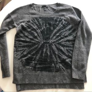 Aqua tie-dye cashmere sweater size M